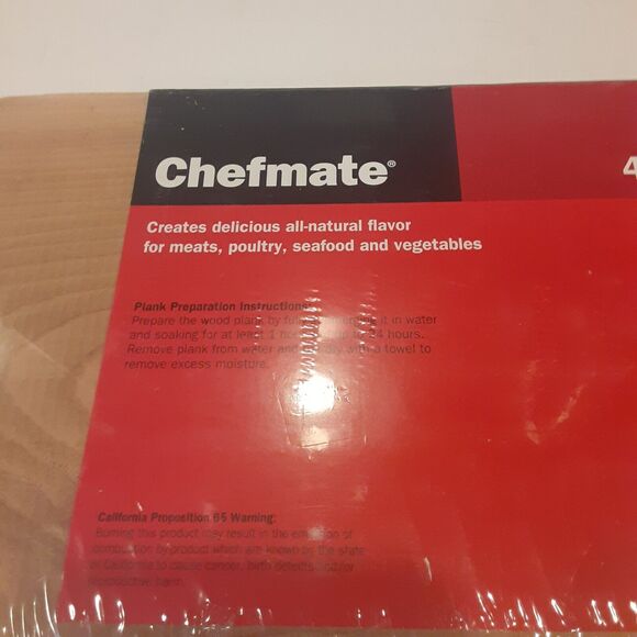 Chefmate Cedar Grilling Planks 4pc New BBQ - Picture 5 of 6